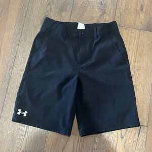 Under Armour Youth Golf Shorts, Black Size 12